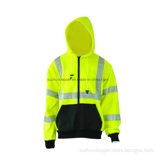 Hi Visibility Class 3 Hooded Sweatshirt (US040)
